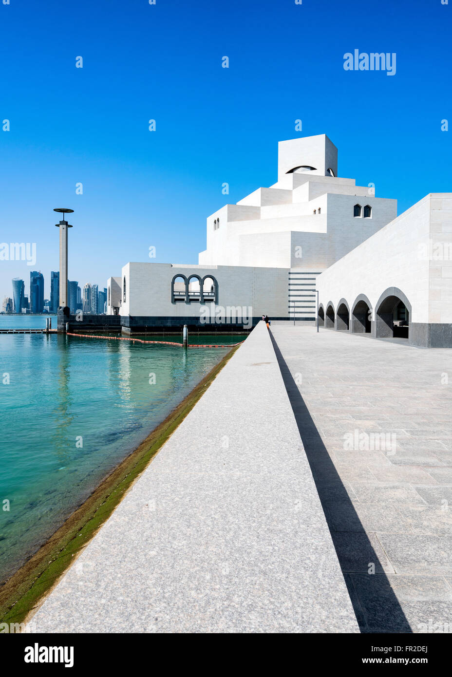 View of Museum of Islamic Art in Doha Qatar Stock Photo