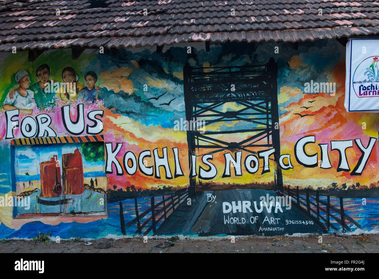 Street Art, Kochi - Cochin Stock Photo