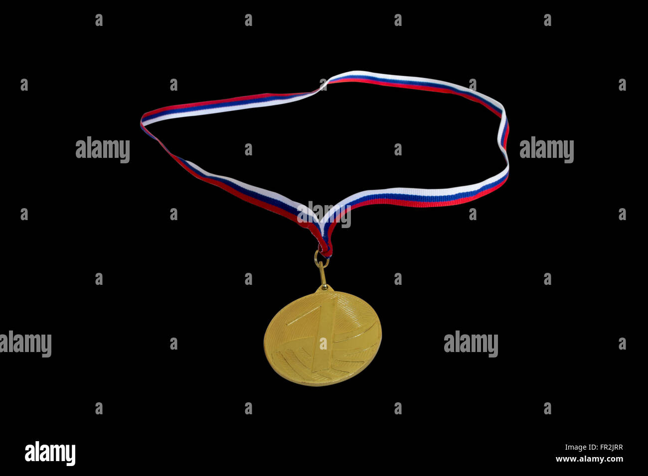 the medal for first place in the competition Stock Photo