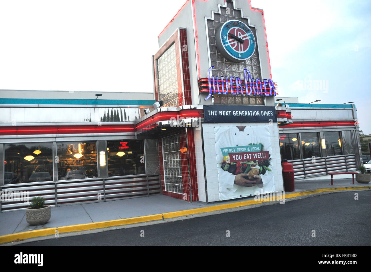 The Silver Diner In Greenbelt Maryland Usa Stock Photo Alamy