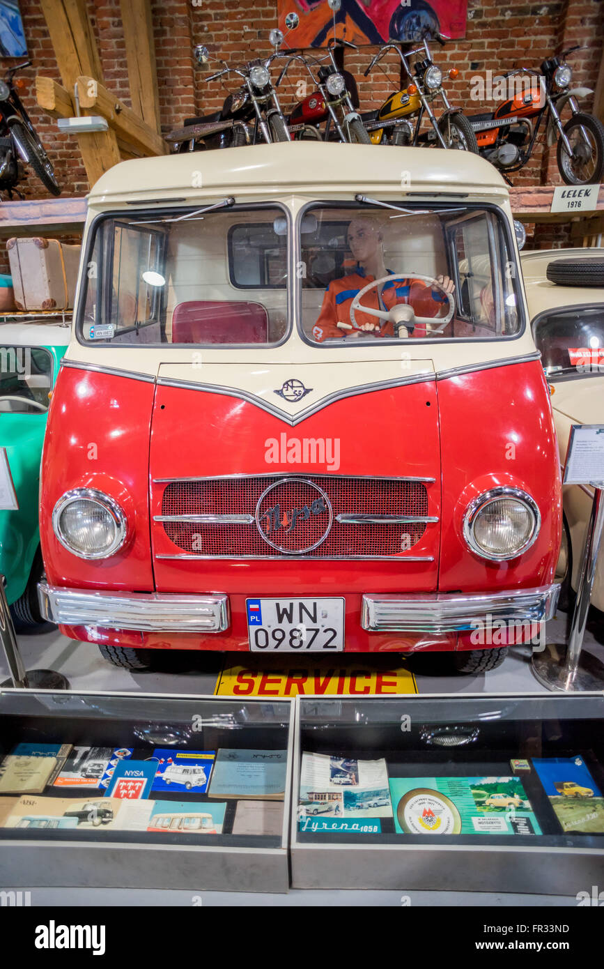 Vintage Polish made car Nysa from 1959 Topacz Car Museum Stock Photo