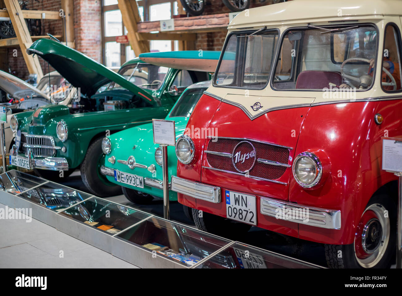 Vintage Polish made cars Topacz Car Museum Stock Photo Alamy