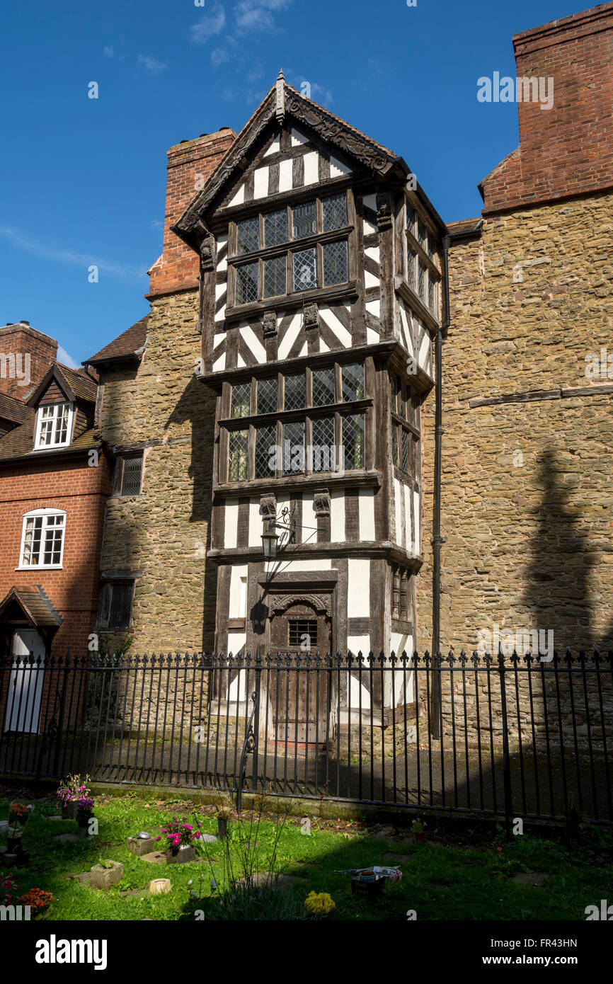 The porch (added to the building in 1616) of the Reader's House, Ludlow