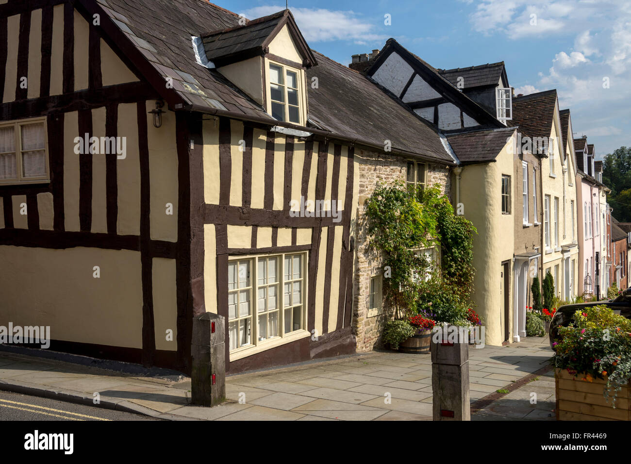 Small timberframed cottage on Mill Street, Ludlow, Shropshire, England
