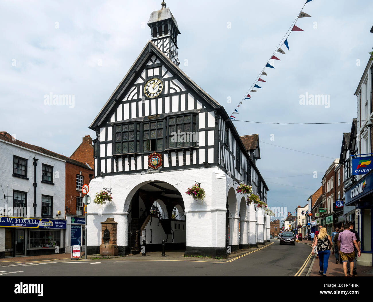 Historic town hall market bridgnorth hires stock photography and