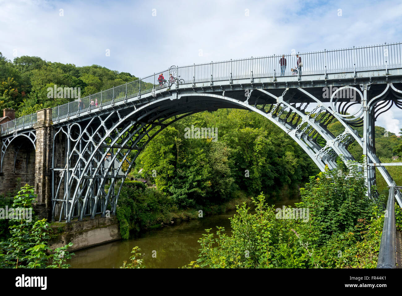 The Iron Bridge over the river Severn at Ironbridge, Shropshire