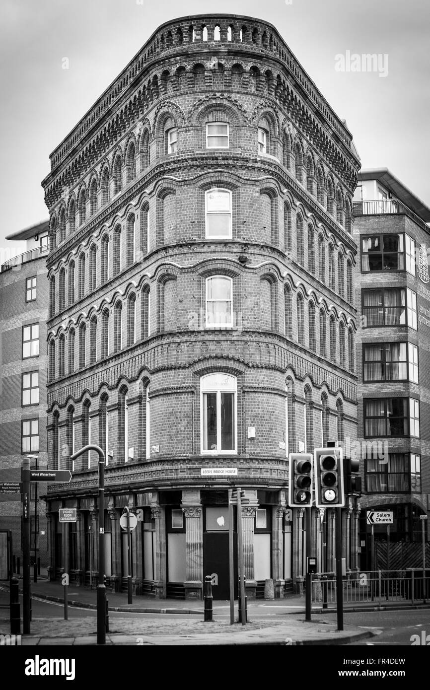 Leeds Bridge House,also known as the Flat Iron as the building in New