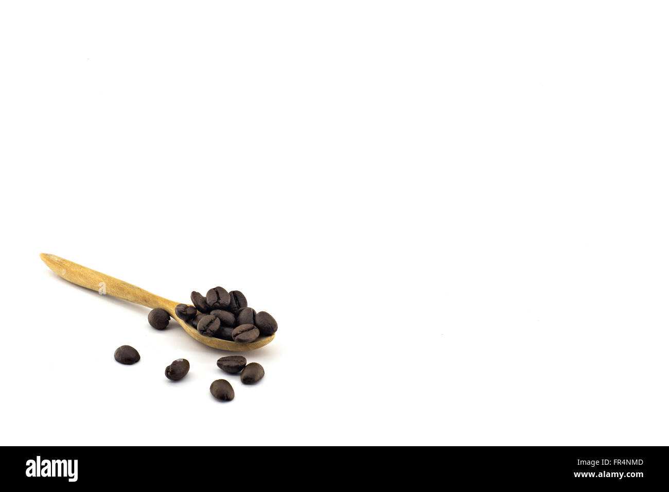 coffee beans in bag isolated on white background Stock Photo - Alamy