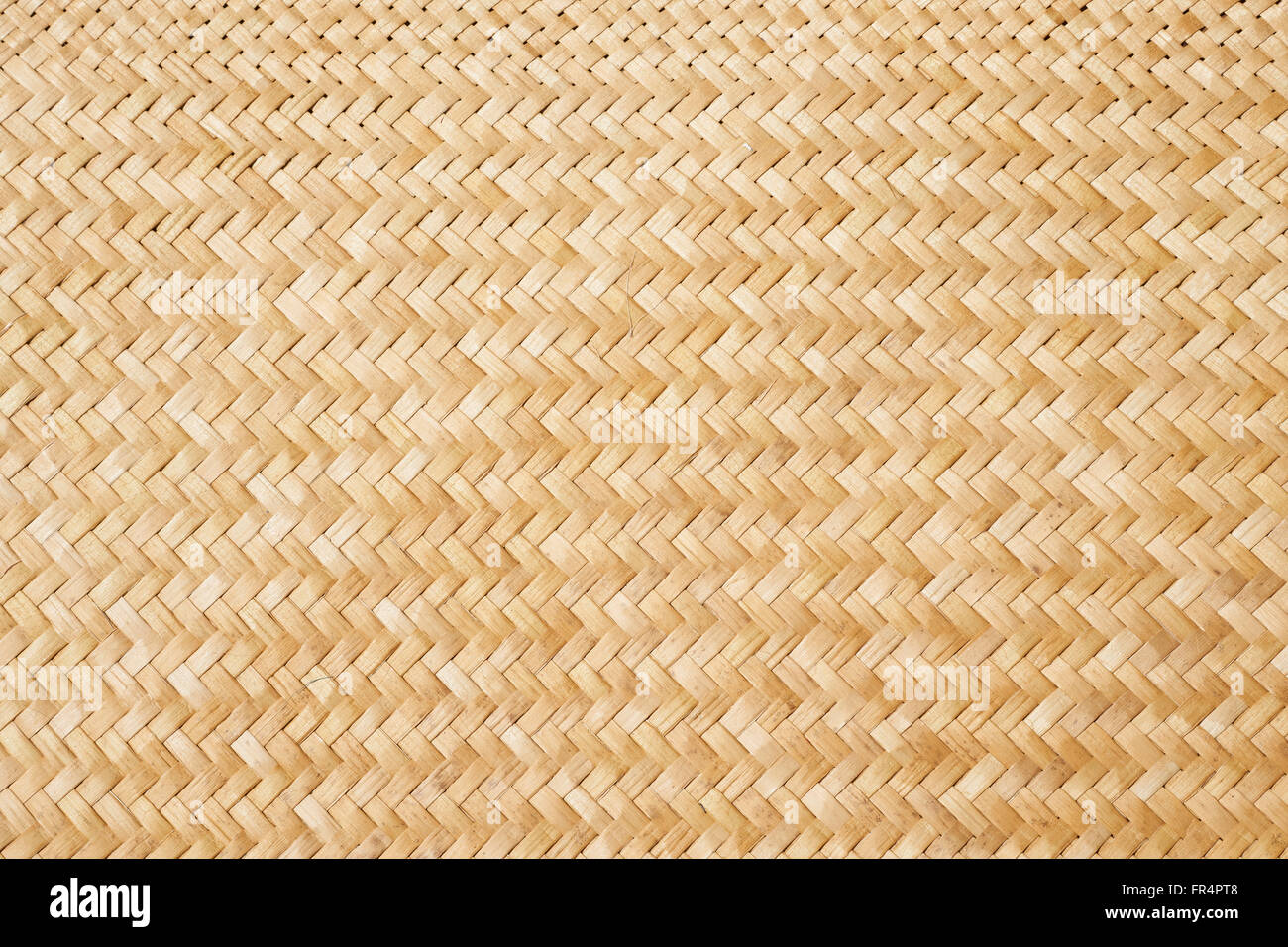 Traditional New Zealand flax weaving, detail of a woven mat Stock Photo