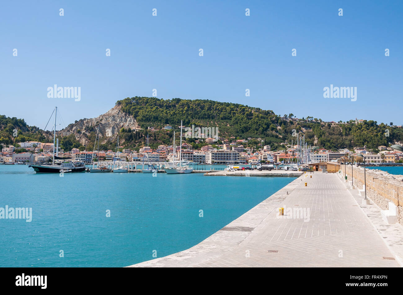 Port in Zante town, capital city of Zakynthos, Greece Stock Photo