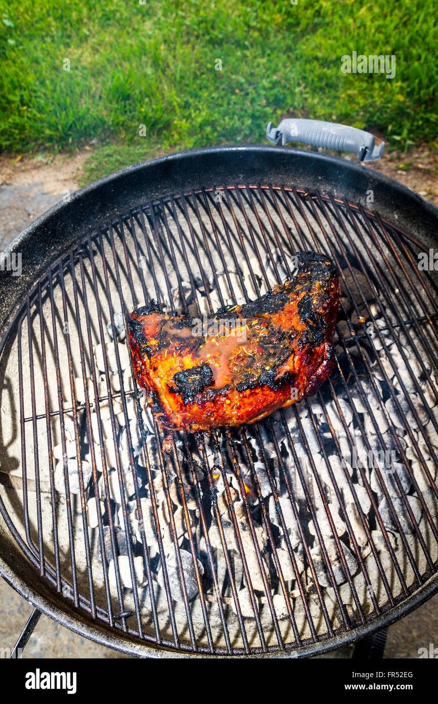 A Juicy Barbecued Tri Tip roast that has been Marinated in a seasoned