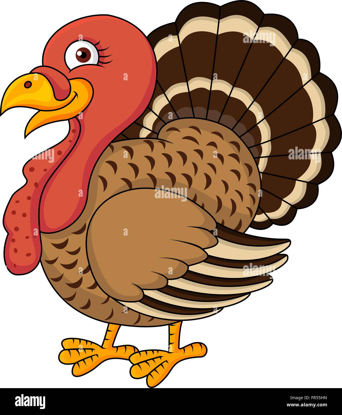 cartoon of cute turkey Stock Vector Image & Art - Alamy