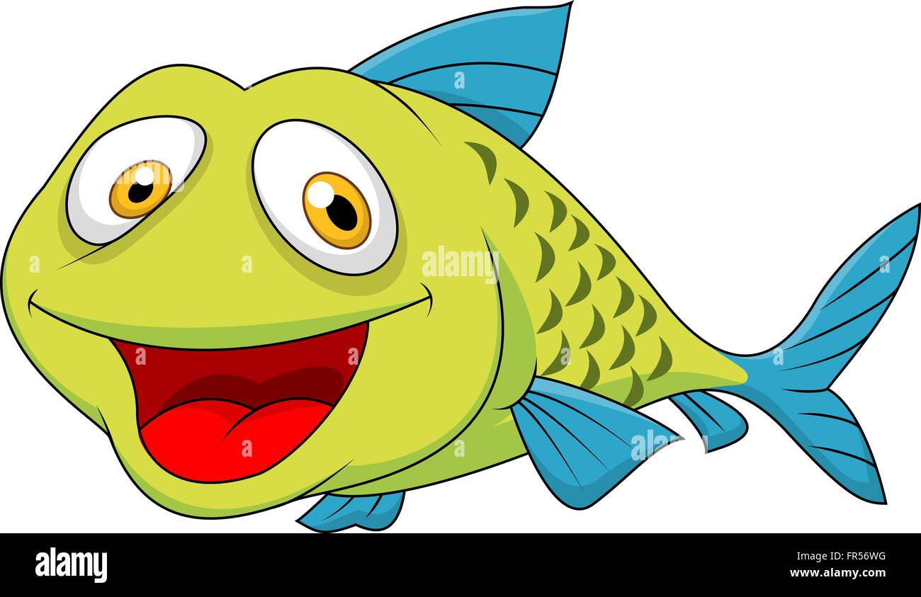 Cute fish cartoon Stock Vector Image & Art - Alamy