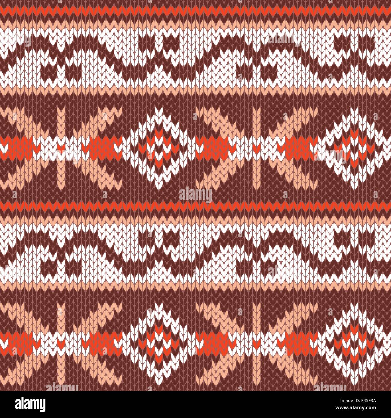 Knitted seamless colourful pattern , vector as a fabric texture Stock ...