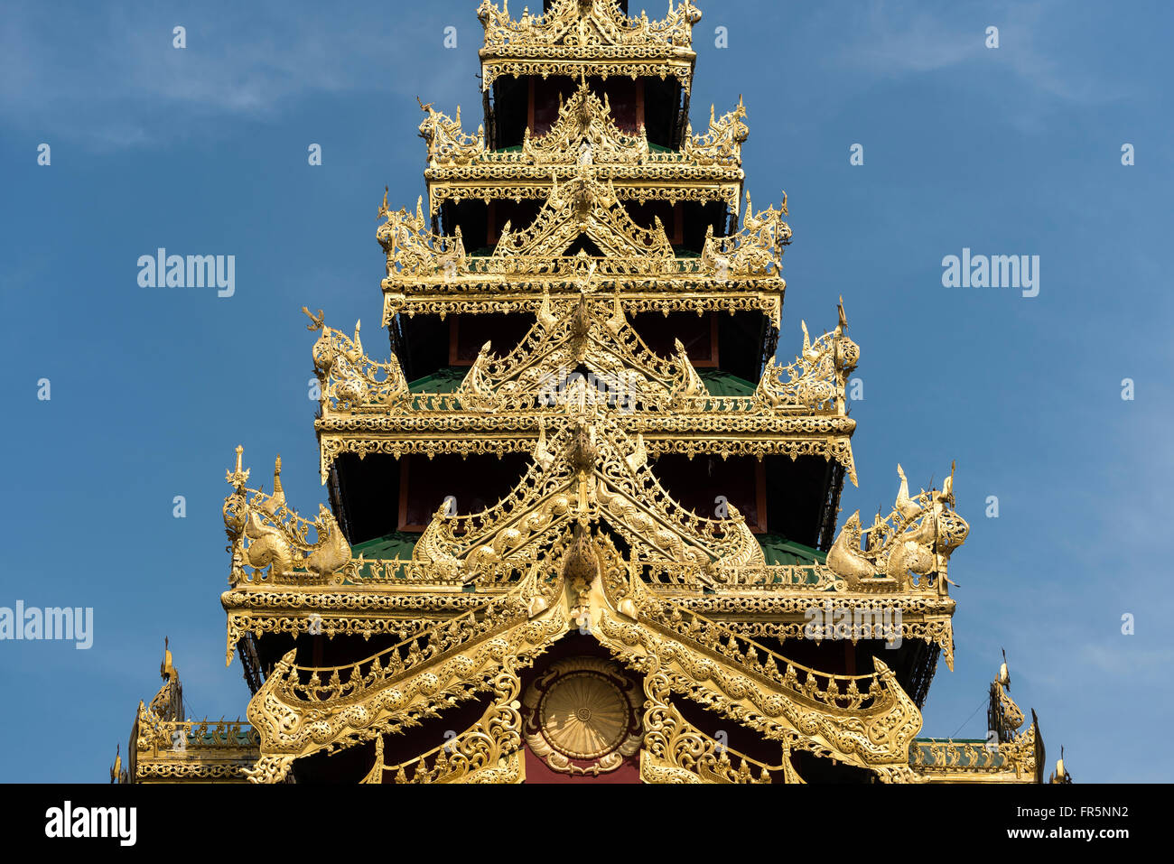 Shwemawdaw Pagoda (Golden God Temple) in Bago, Myanmar (Burma) Stock Photo
