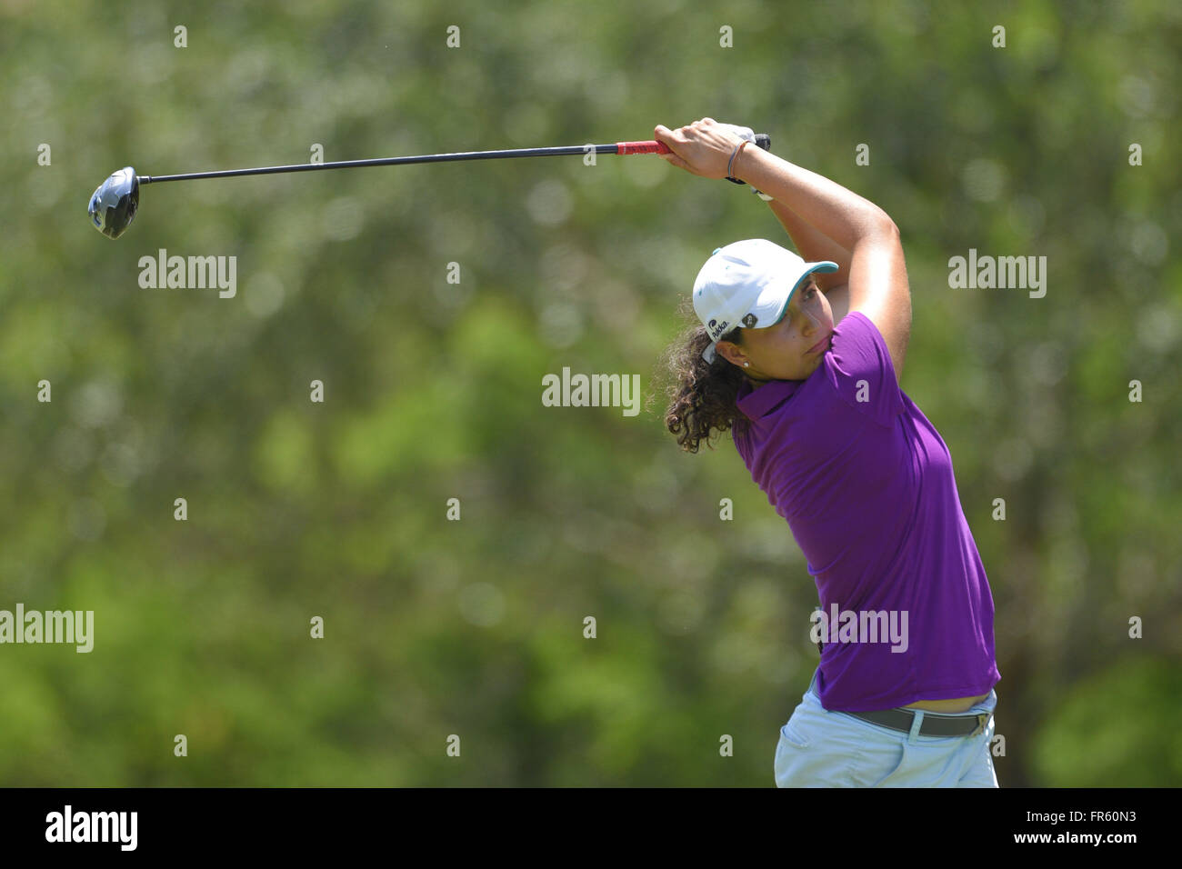 April 19, 2015 - Fort Myers, Florida, USA - Emily Tubert during the final round of the Chico's Patty Berg Memorial on April 19, 2015 in Fort Myers, Florida. The tournament feature golfers from both the Symetra and Legends Tours...ZUMA Press/Scott A. Miller (Credit Image: © Scott A. Miller via ZUMA Wire) Stock Photo
