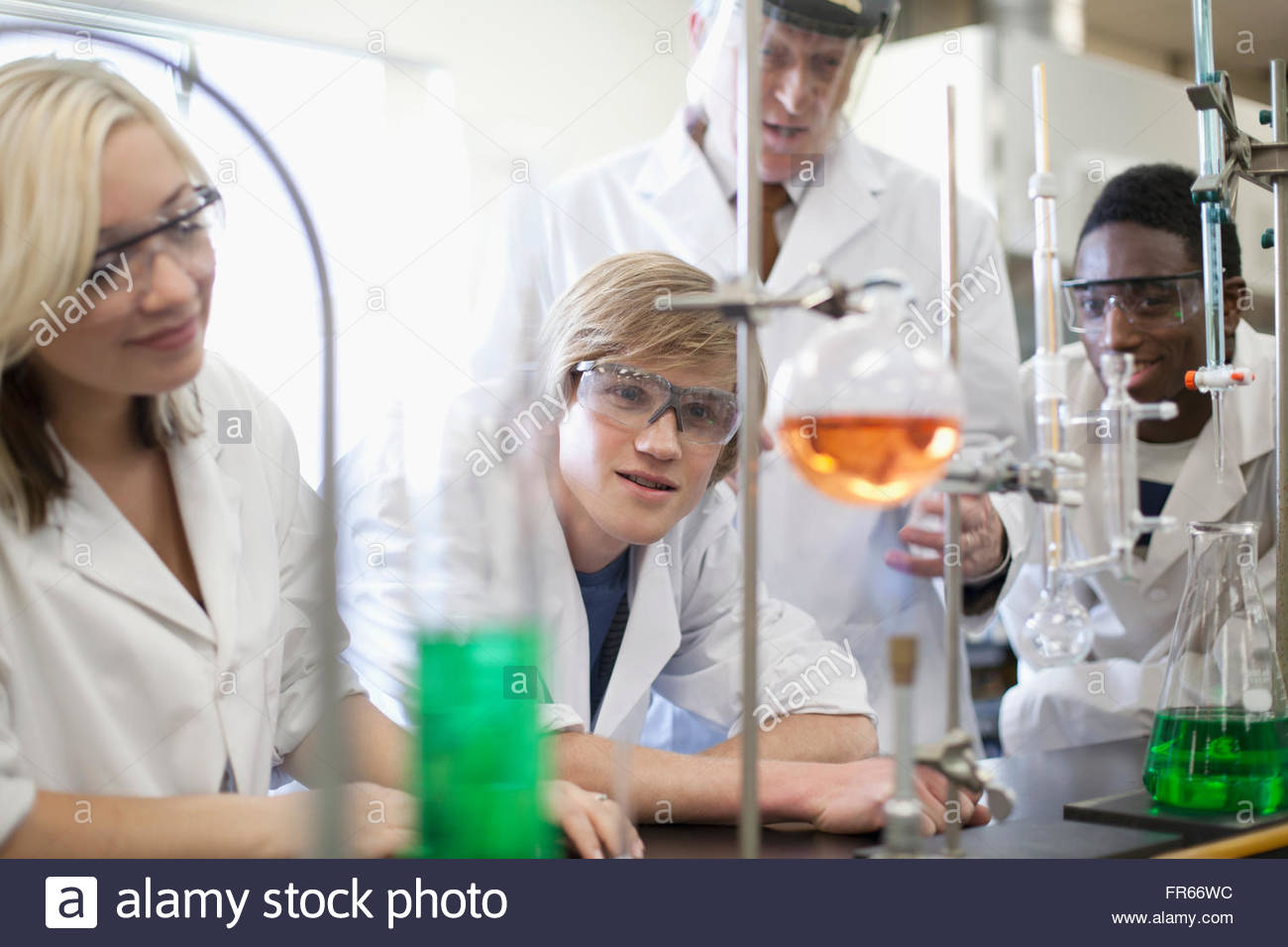 college students working in science lab stock photo 100326056 alamy college scientist