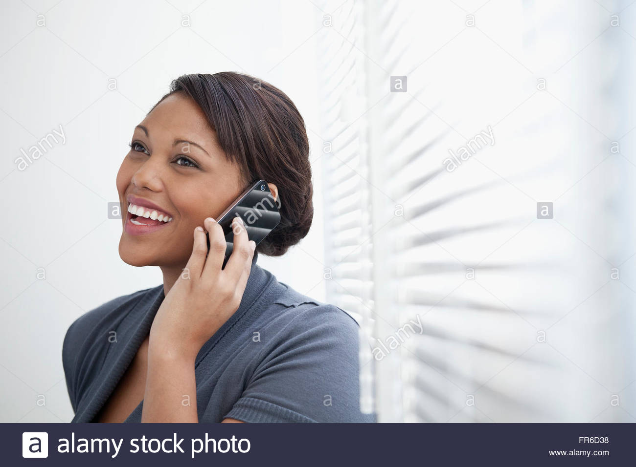 pretty, young, black business woman Stock Photo