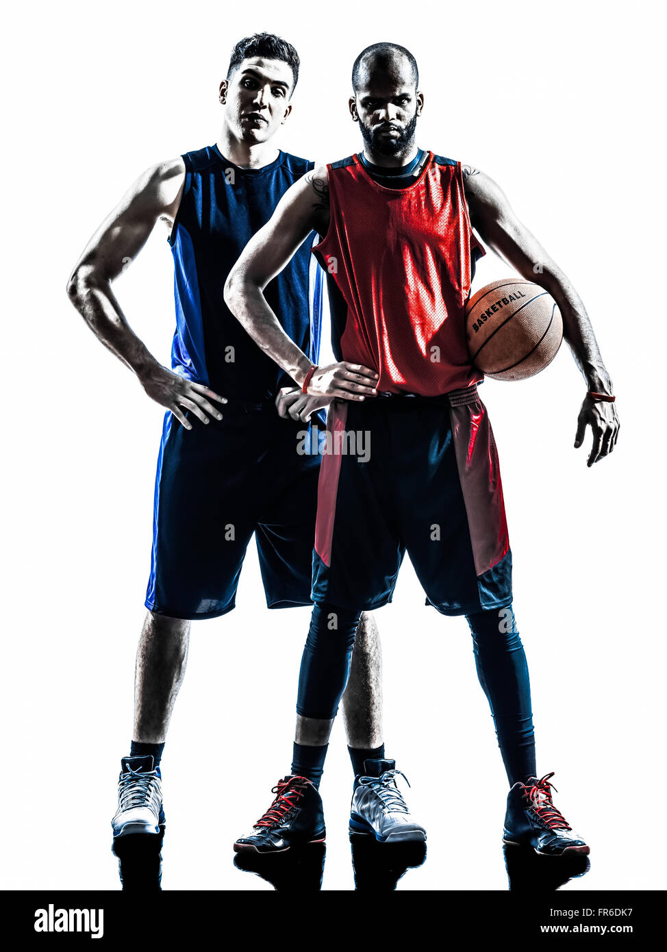 Two basketball players Stock Photo - Alamy