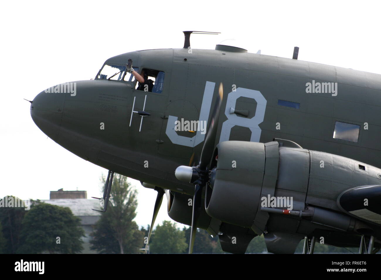 BBMF C47 Douglas Dakota at Kemble Airshow Stock Photo