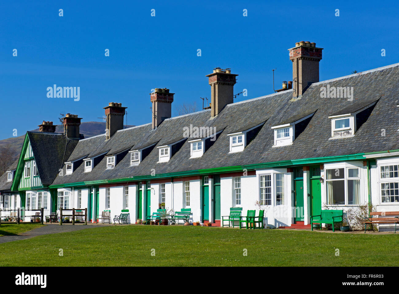 Hamilton Terrace, houses in the village of Lamlash, Isle of Arran