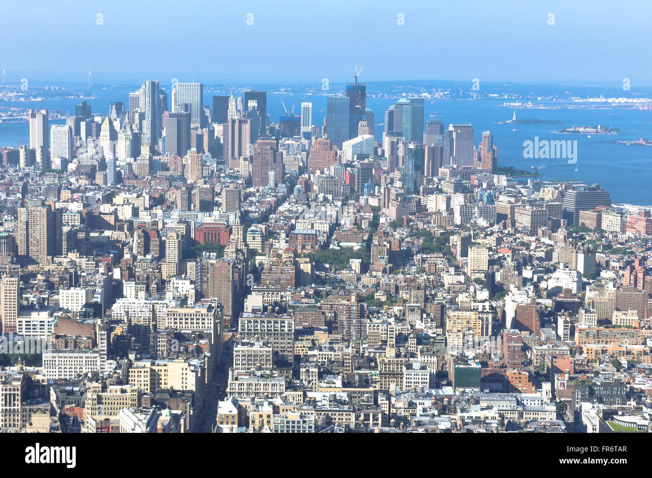 Aerial new york harbor hudson hi-res stock photography and images - Alamy