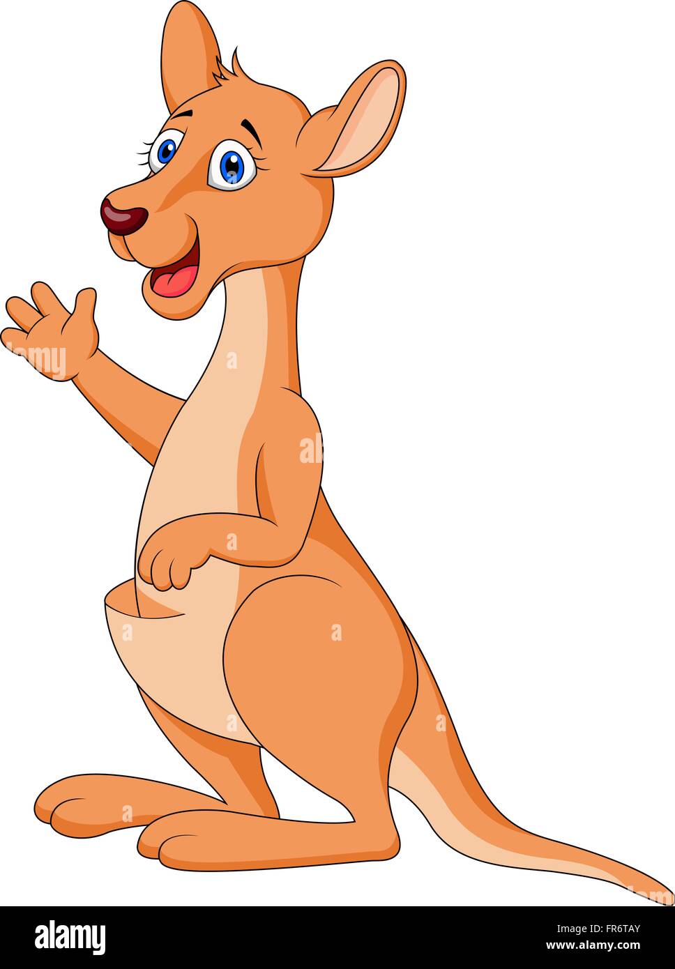 Cute kangaroo cartoon Stock Vector Image & Art - Alamy