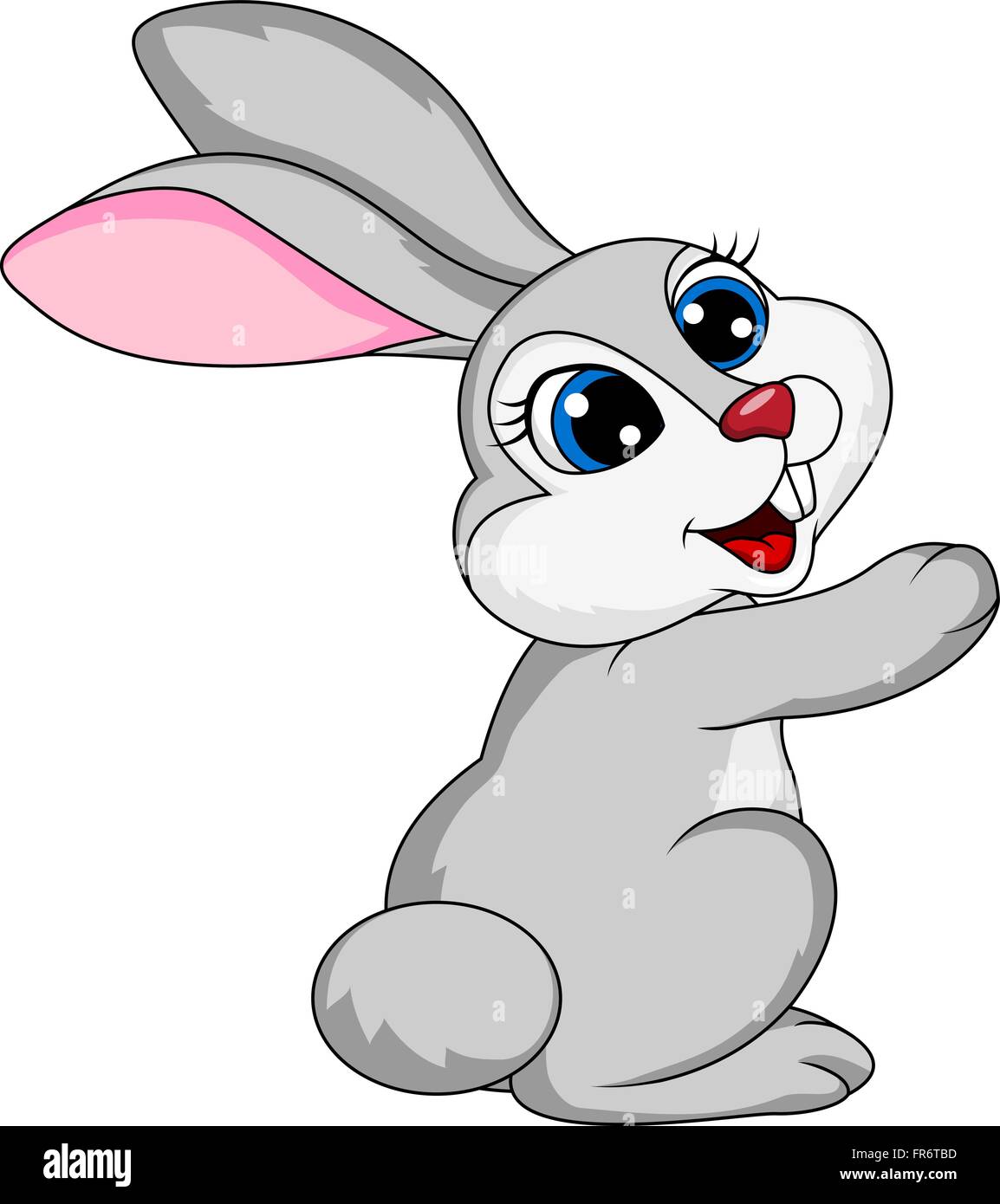 A Beatiful Cartoon Rabbit Cute rabbit cartoon Stock Vector Image & Art - Alamy