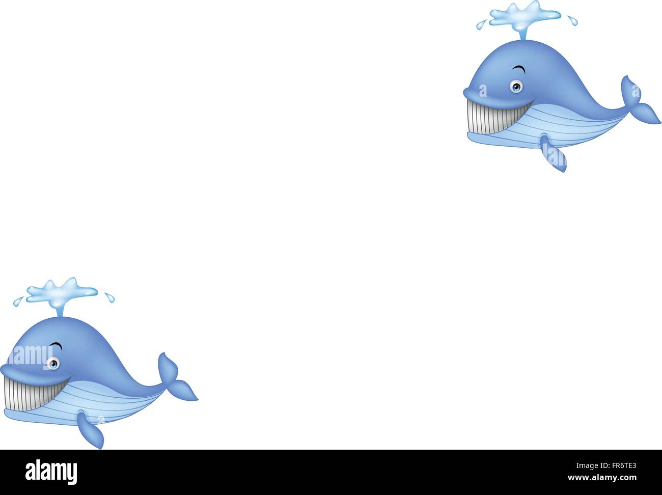 Funny blue whale cartoon Stock Vector Image & Art - Alamy