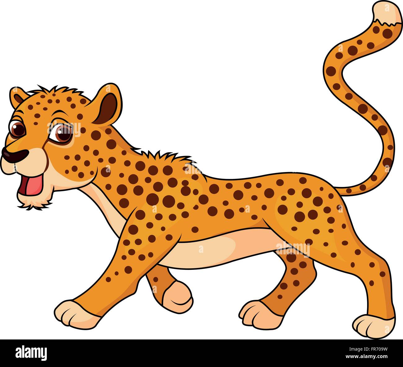 Cheetah cartoon hi-res stock photography and images - Alamy