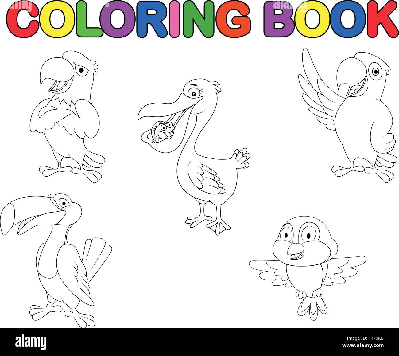 Opila bird coloring page hi-res stock photography and images - Alamy