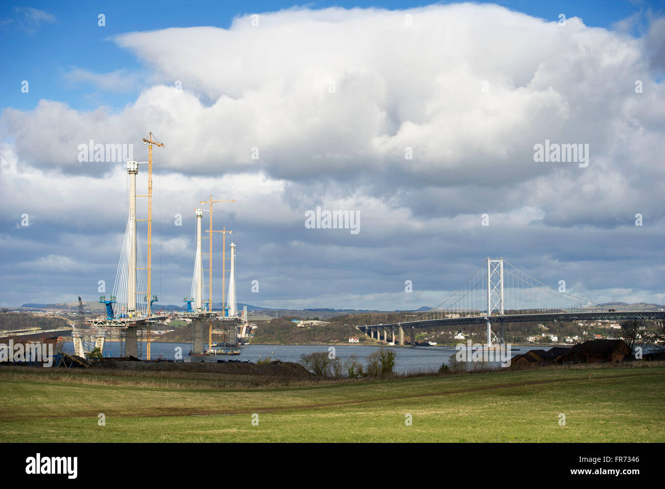 19/03/2016, The Queensferry Crossing over the Forth, connecting