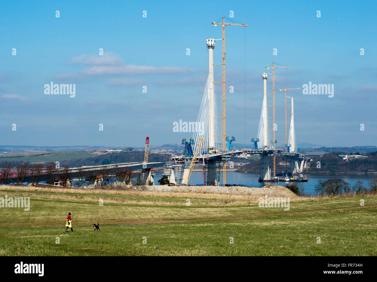 19/03/2016, The Queensferry Crossing over the Forth, connecting