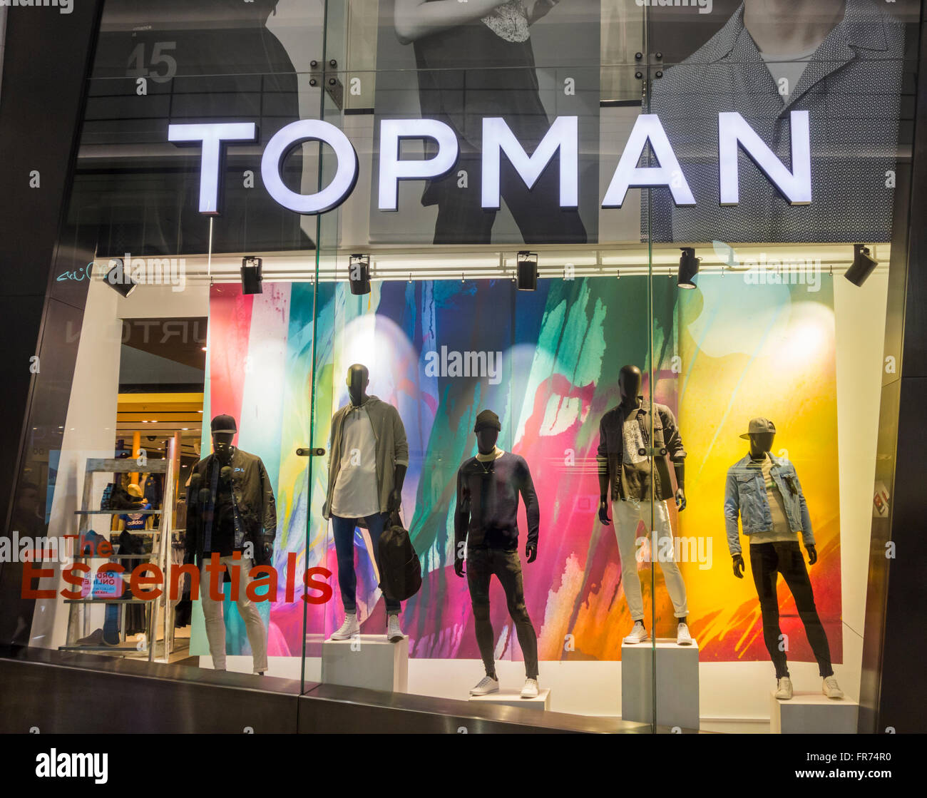 Topman clothing store in Eldon Square shopping centre, Newcastle upon ...