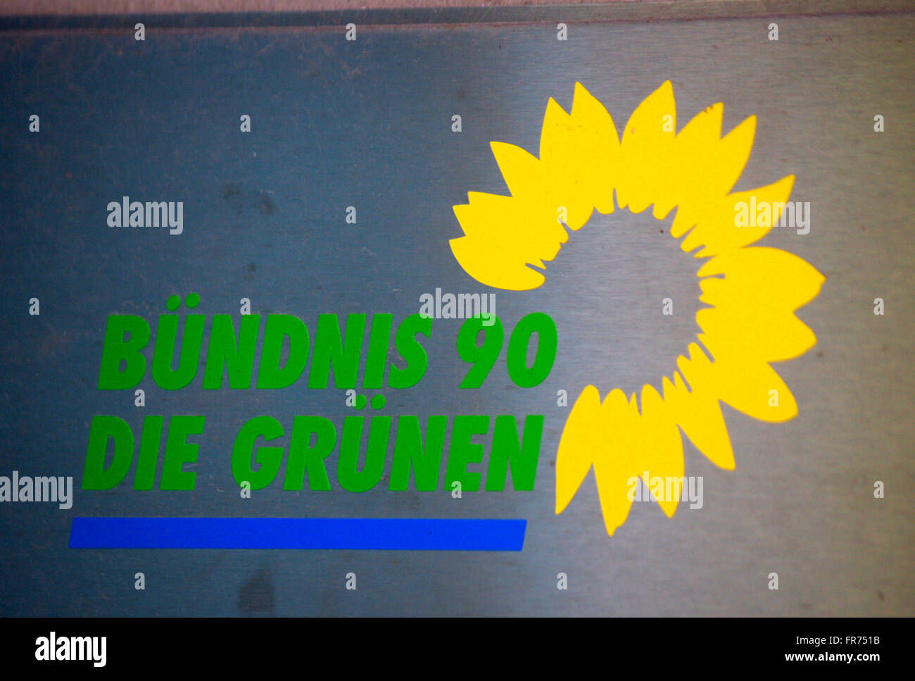 Markenname: 'Buendnis 90/ die Gruenen', Berlin. Stock Photo