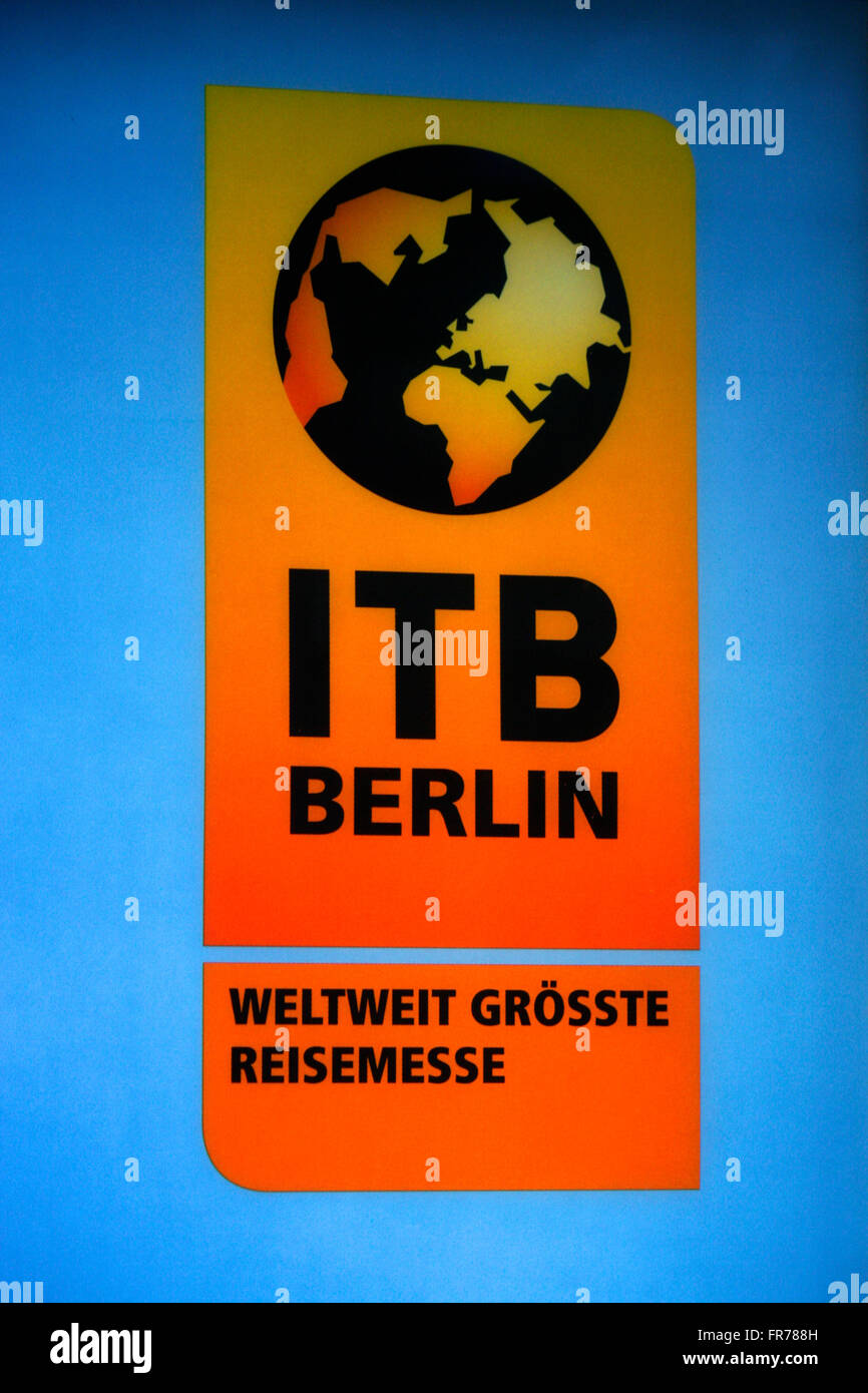 Markenname: 'ITB Berlin (Internationale Tourismus Boerse)', Berlin. Stock Photo