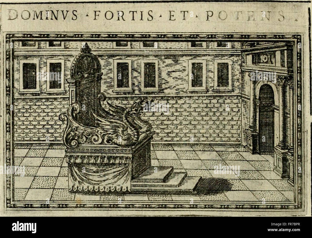 Delle allvsioni, imprese, et emblemi del Sig. Principio Fabricii da Teramo sopra la vita, opere, et attioni di Gregorio XIII pontefice massimo, libri VI - nei quali sotto l'allegoria del drago, arme Stock Photo