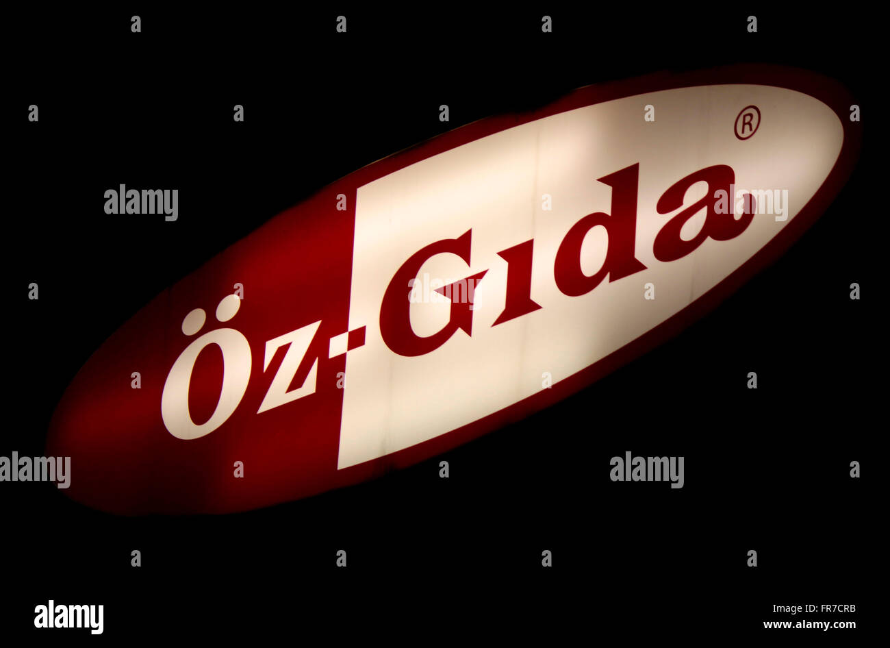 Markennamen: 'Oz Gida', Berlin. Stock Photo