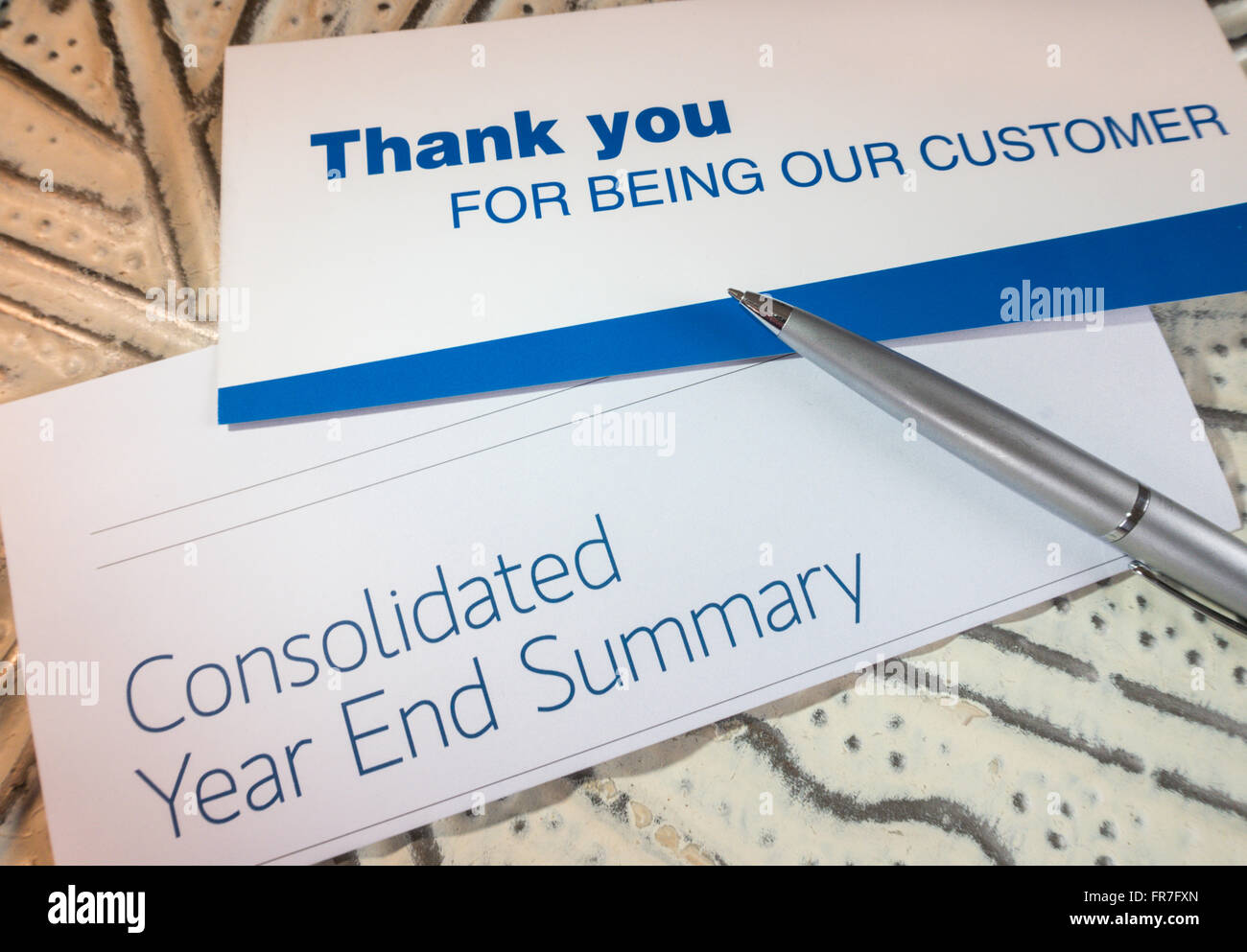 Still Life Representing Customer Loyalty Stock Photo