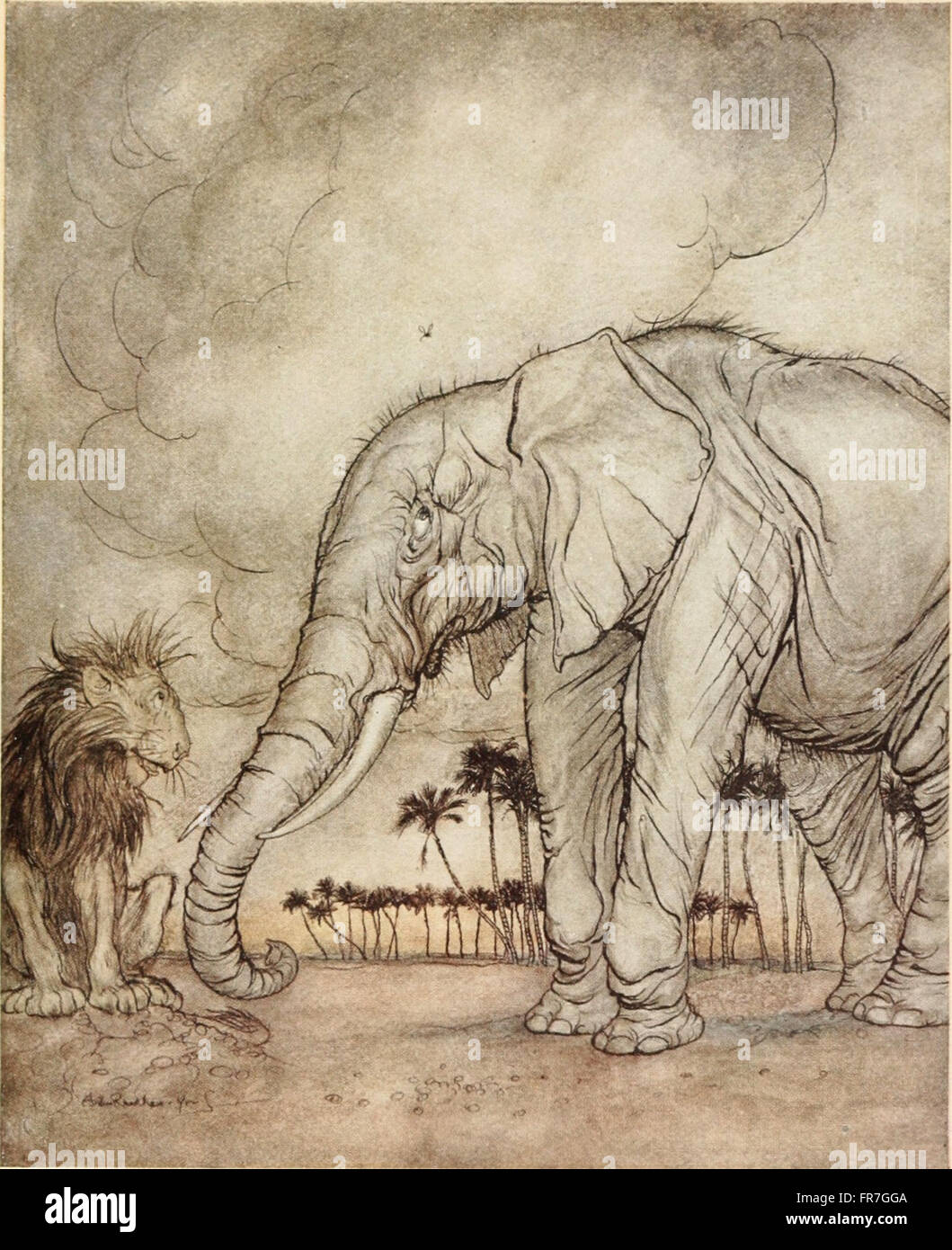 A 1912 edition of Aesop’s Fables, a collection of short moral stories ...