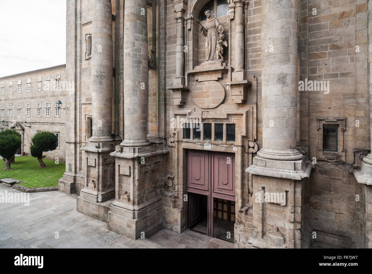 Church and Convent of San Francisco. Gothic style. Santiago de Compostela. Stock Photo