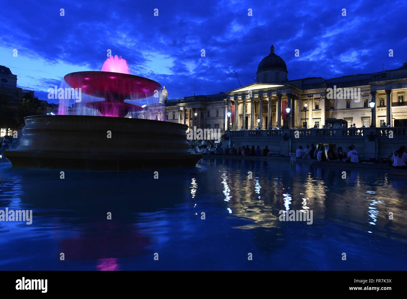 National Gallery, Trafalgar Square, art gallery in London, UK Stock