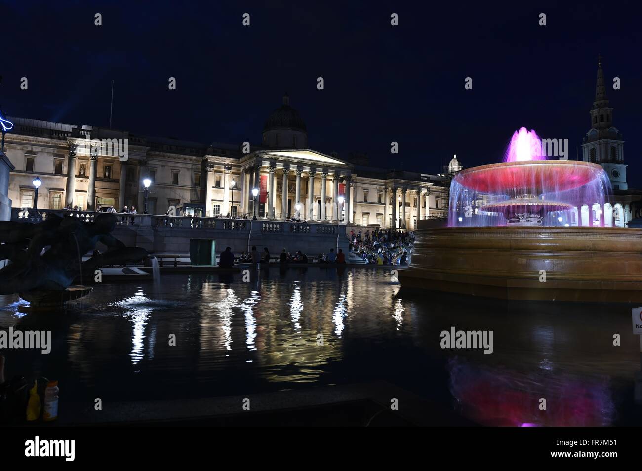 National Gallery, Trafalgar Square, art gallery in London, UK Stock