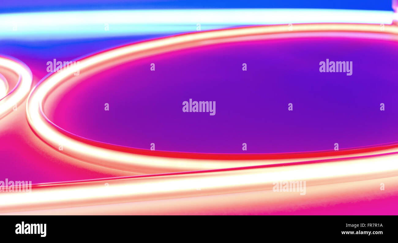 Neon glass tube light Stock Photo Alamy