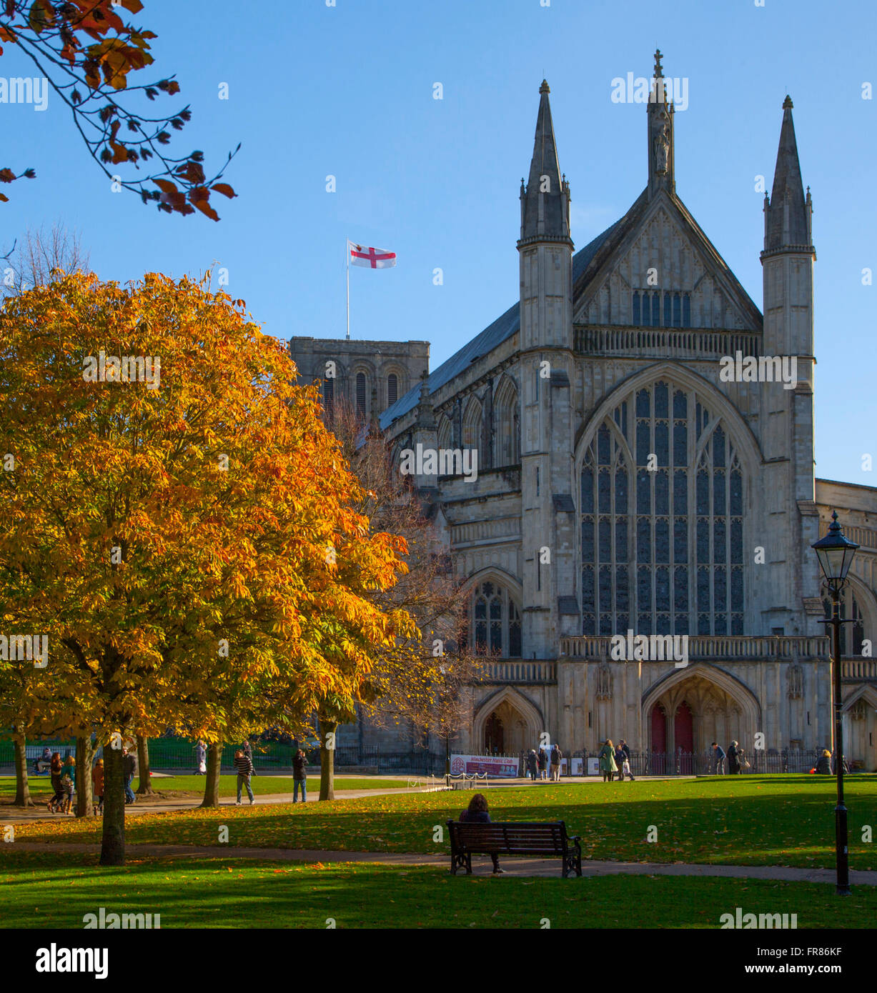Winchester cathedral in hampshire uk hires stock photography and