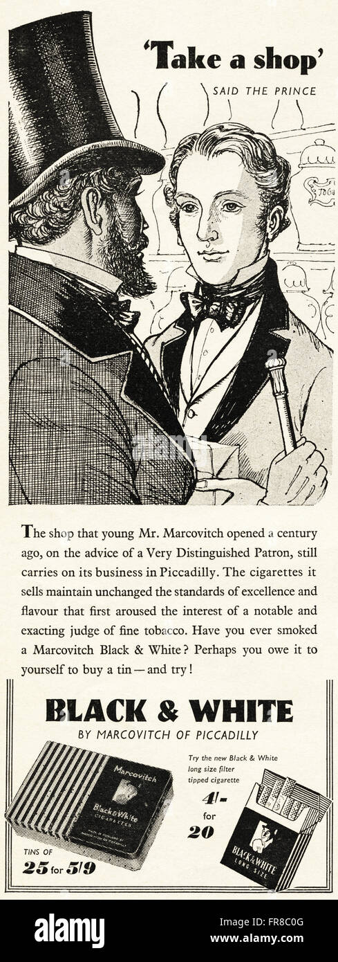 marcovitch black and white cigarettes Cigarette Vintage Old Antique Marcovitch Black