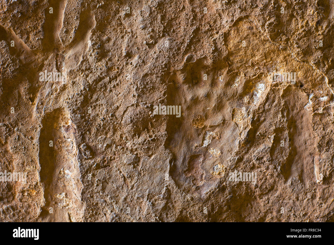 Detail of brands in the Cave of Pezinhos Stock Photo