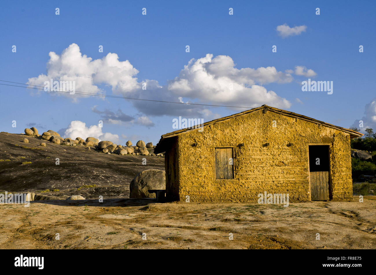 Habitation in Lajedo of Father Matthew - Paraiba cariri Stock Photo