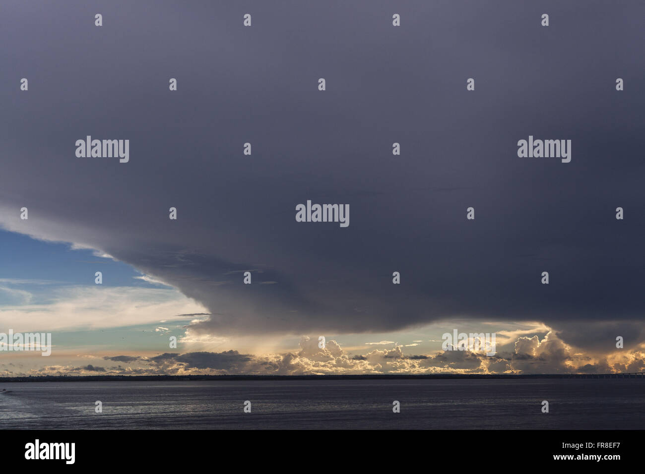 Rain clouds in Rio Negro Stock Photo