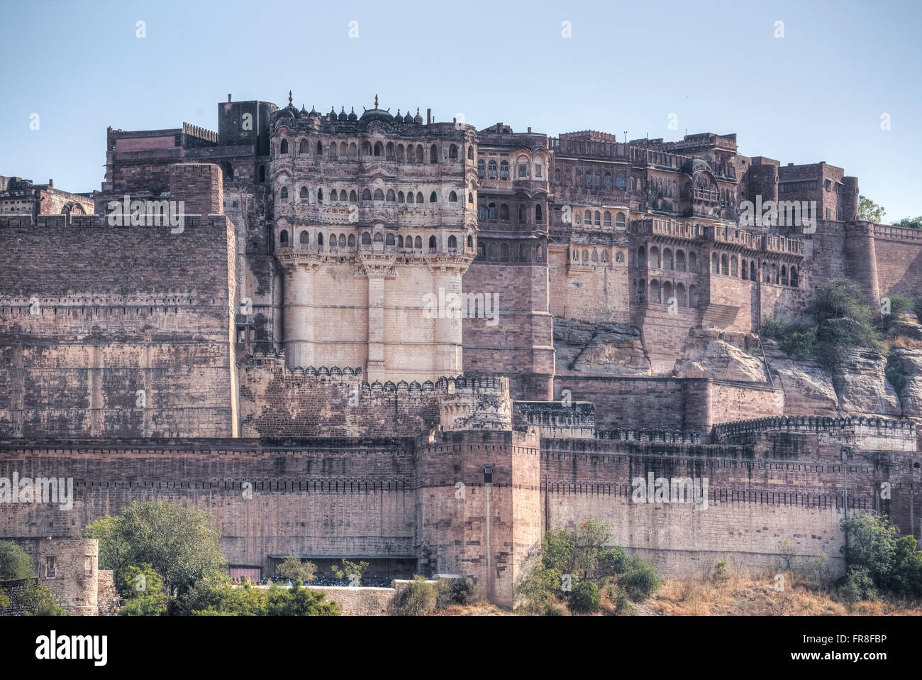 Mehrangarh Fort, Jodhpur, Rajasthan, India, Asia Stock Photo